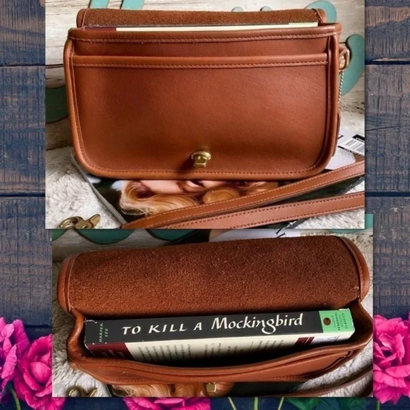 VINTAGE COACH BRITISH TAN CROSSBODY PENNY BAG  9755 - Picture 5 of 17